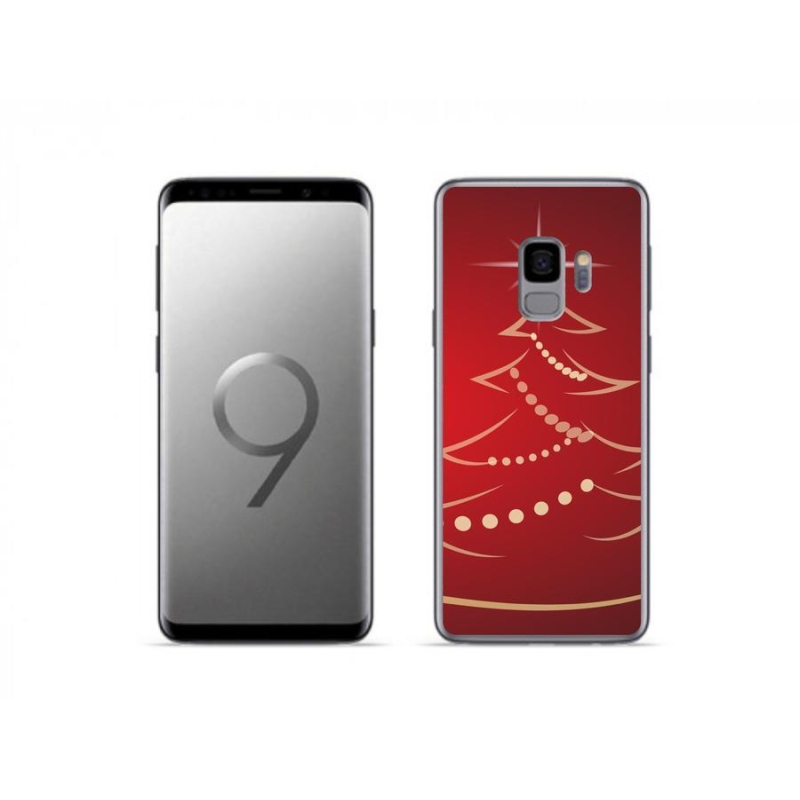 Gélový kryt mmCase na mobil Samsung Galaxy S9 - kreslený vianočný stromček