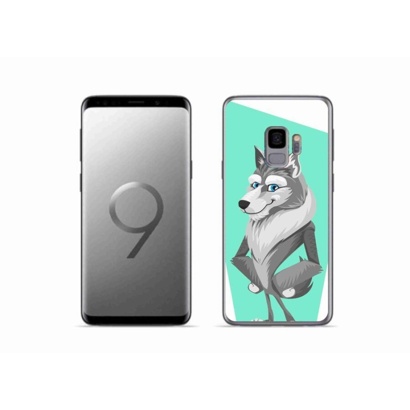 Gélový kryt mmCase na mobil Samsung Galaxy S9 - kreslený vlk