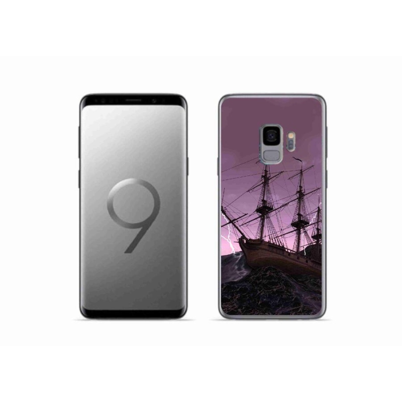 Gélový kryt mmCase na mobil Samsung Galaxy S9 - loď v búrke