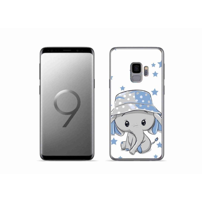 Gélový kryt mmCase na mobil Samsung Galaxy S9 - modrý slon