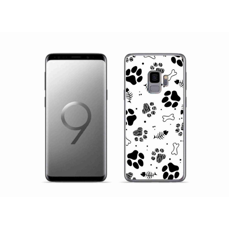 Gélový kryt mmCase na mobil Samsung Galaxy S9 - psie labky 1