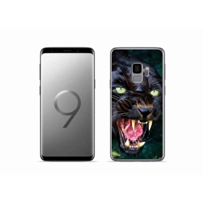 Gélový kryt mmCase na mobil Samsung Galaxy S9 - rozzúrený čierny panter