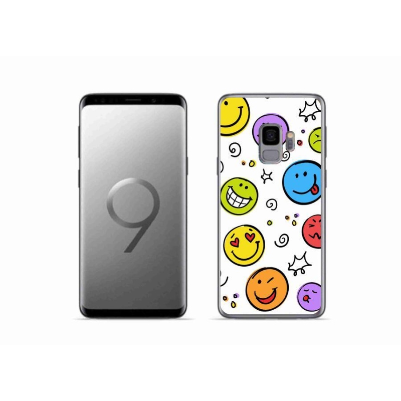 Gélový kryt mmCase na mobil Samsung Galaxy S9 - smajlíci