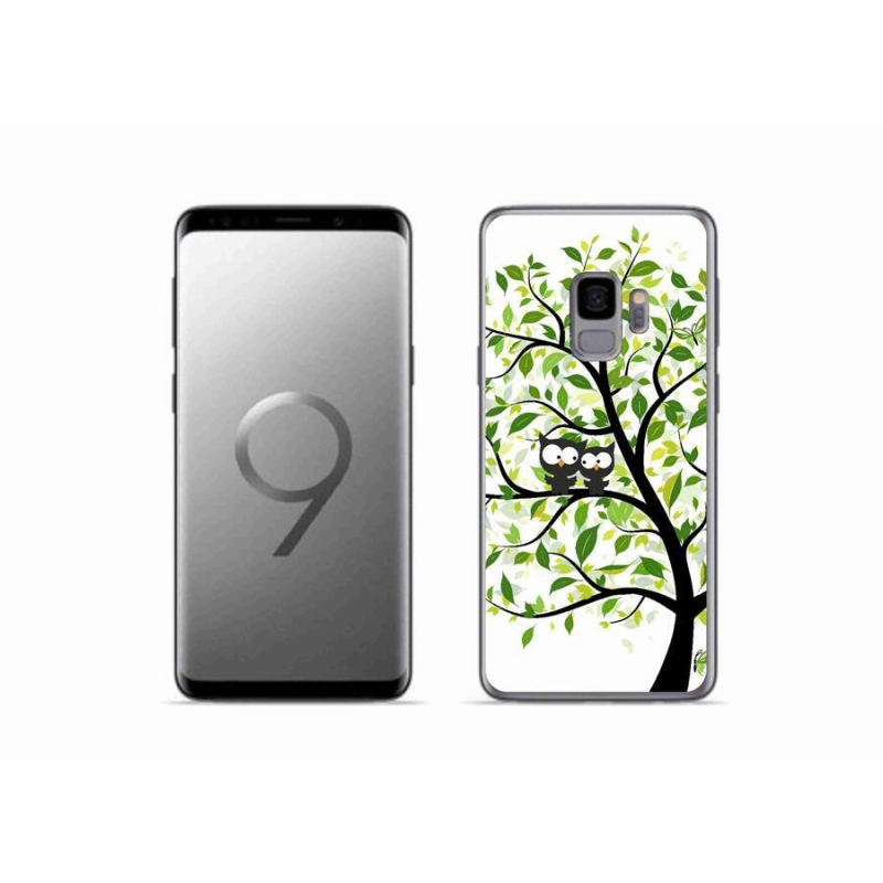 Gélový kryt mmCase na mobil Samsung Galaxy S9 - malej sovy na strome