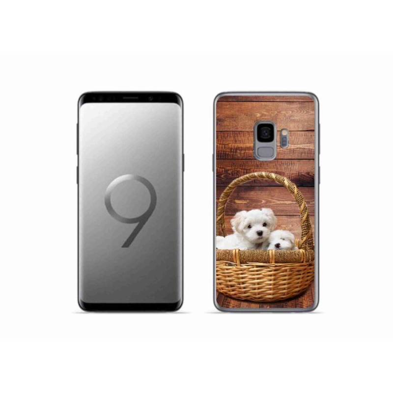 Gélový kryt mmCase na mobil Samsung Galaxy S9 - šteniatka