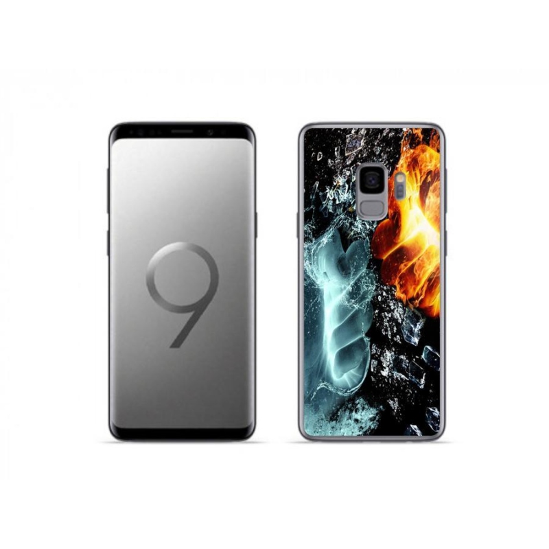 Gélový kryt mmCase na mobil Samsung Galaxy S9 - voda a oheň