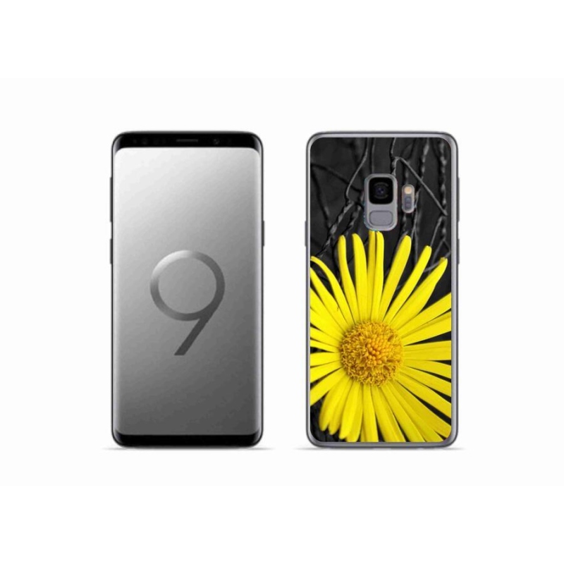 Gélový kryt mmCase na mobil Samsung Galaxy S9 - žltý kvet