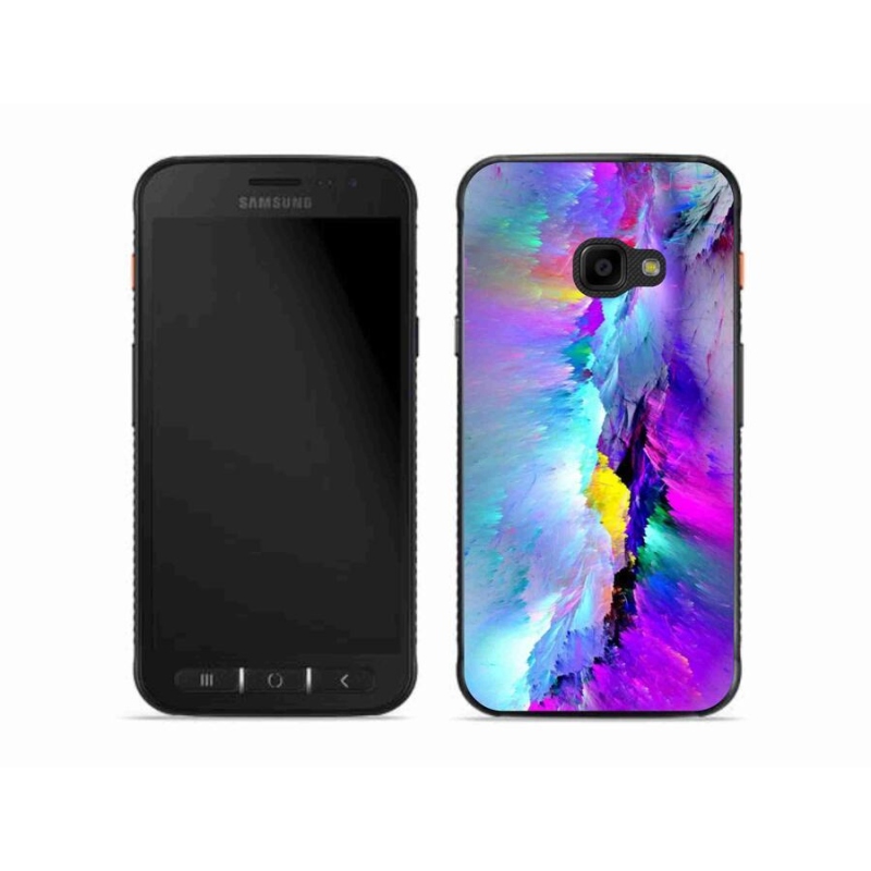 Gélový kryt mmCase na mobil Samsung Galaxy Xcover 4S - abstrakt