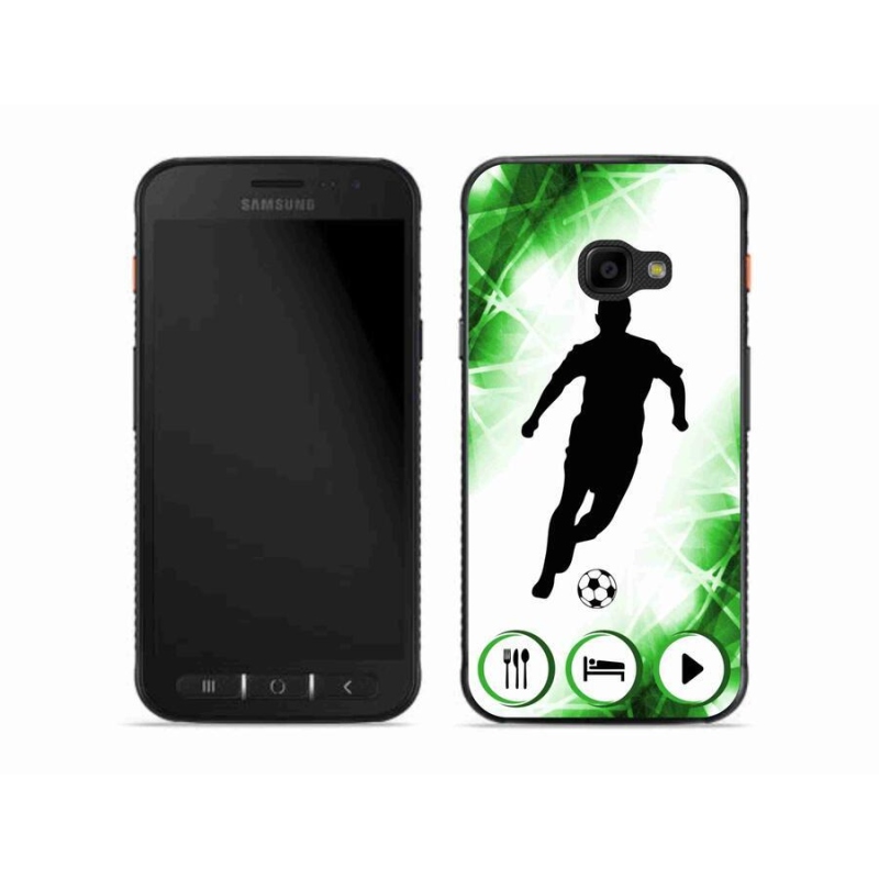 Gélový kryt mmCase na mobil Samsung Galaxy Xcover 4S - futbalista