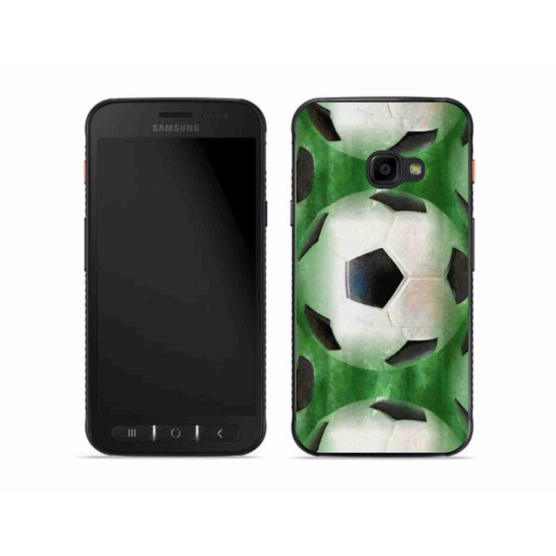 Gélový kryt mmCase na mobil Samsung Galaxy Xcover 4S - futbalová lopta