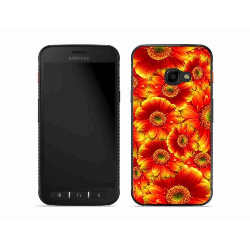 Gélový kryt mmCase na mobil Samsung Galaxy Xcover 4S - gerbera 1