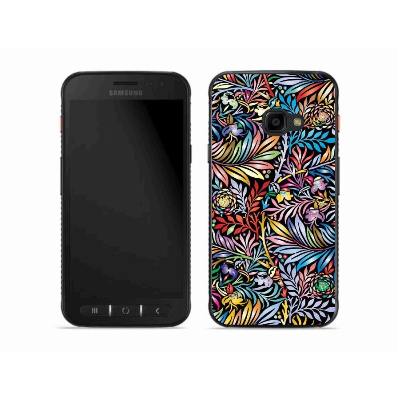 Gélový kryt mmCase na mobil Samsung Galaxy Xcover 4S - kvety 5