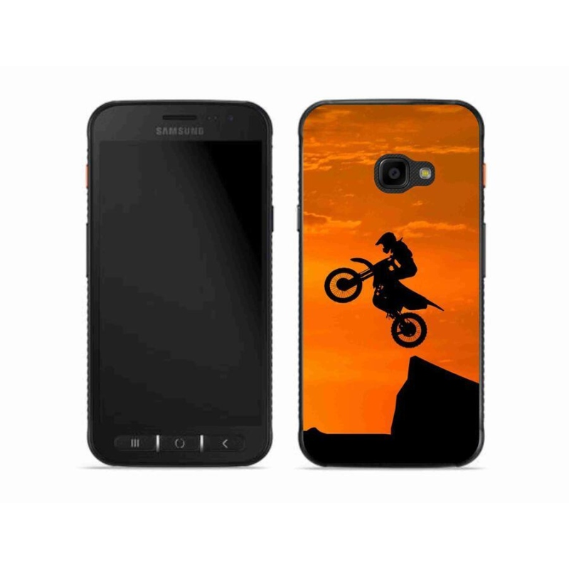 Gélový kryt mmCase na mobil Samsung Galaxy Xcover 4S - motocross