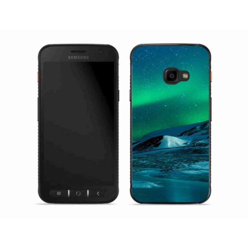 Gélový kryt mmCase na mobil Samsung Galaxy Xcover 4S - polárna žiara