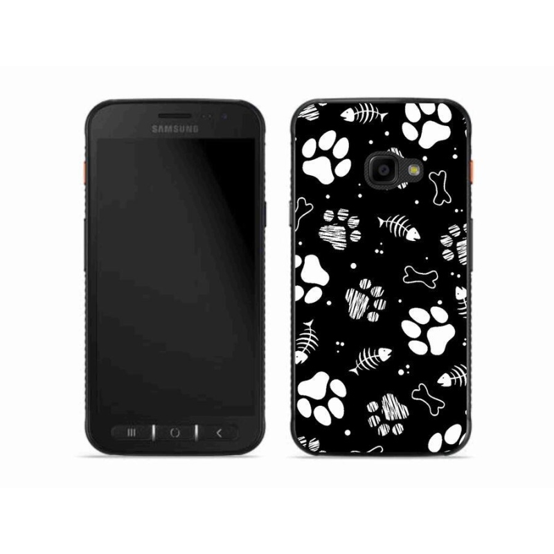 Gélový kryt mmCase na mobil Samsung Galaxy Xcover 4S - psie labky