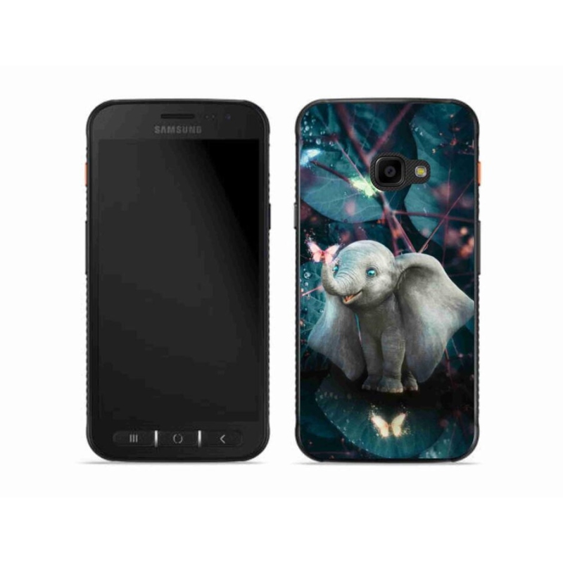 Gélový kryt mmCase na mobil Samsung Galaxy Xcover 4S - roztomilý slon