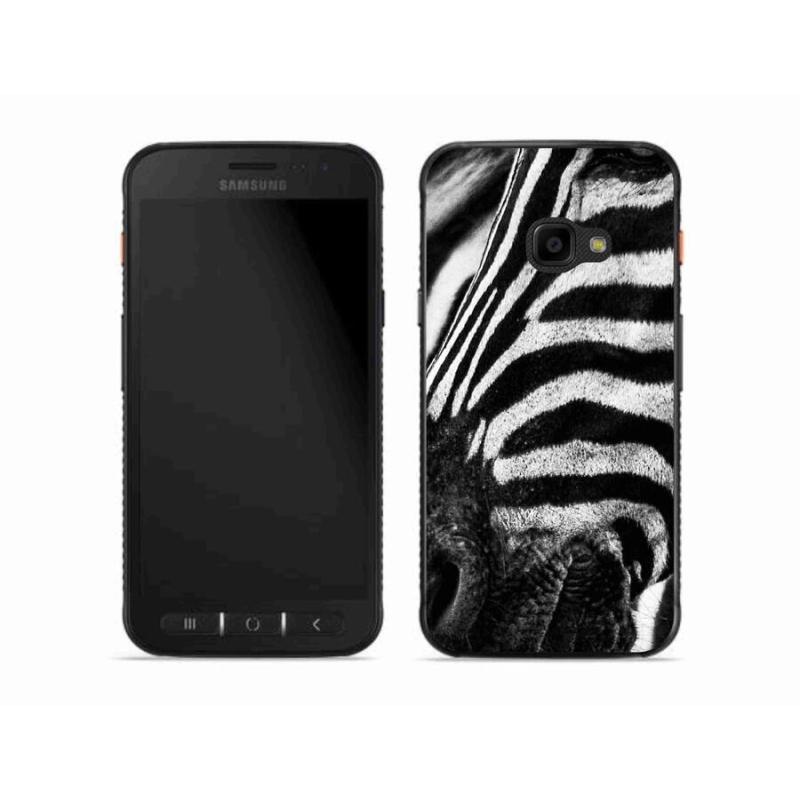 Gélový kryt mmCase na mobil Samsung Galaxy Xcover 4S - zebra