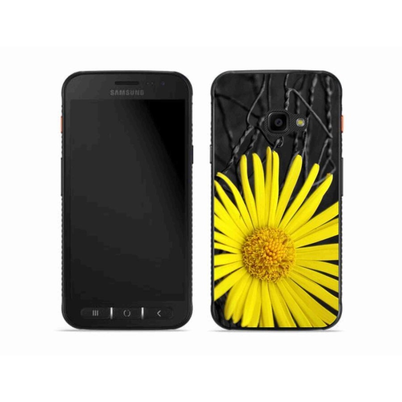 Gélový kryt mmCase na mobil Samsung Galaxy Xcover 4S - žltý kvet