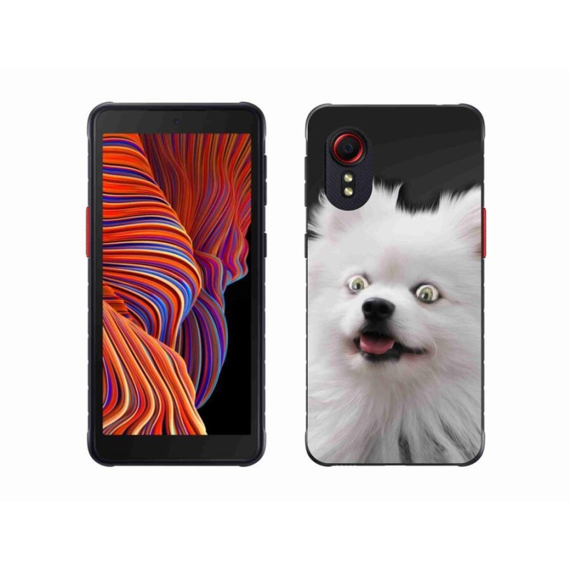 Gélový kryt mmCase na mobil Samsung Galaxy Xcover 5 - biely špic