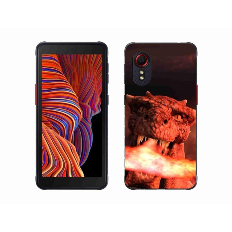 Gélový kryt mmCase na mobil Samsung Galaxy Xcover 5 - drak