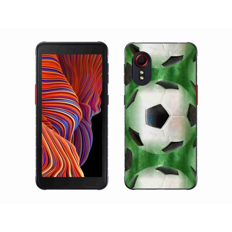 Gélový kryt mmCase na mobil Samsung Galaxy Xcover 5 - futbalová lopta