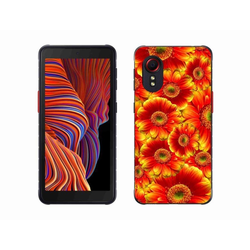 Gélový kryt mmCase na mobil Samsung Galaxy Xcover 5 - gerbera 1