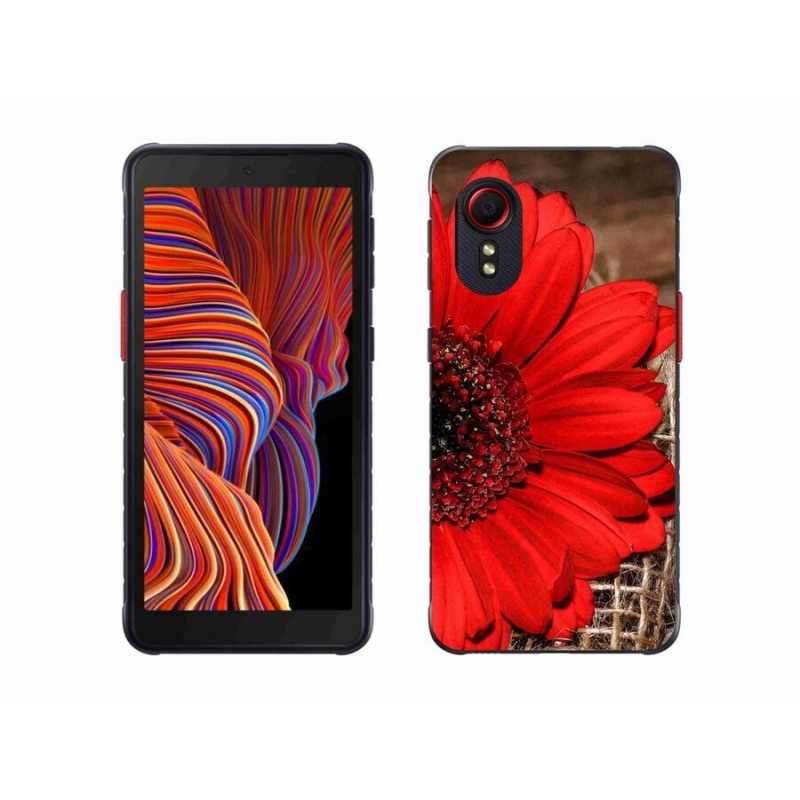 Gélový kryt mmCase na mobil Samsung Galaxy Xcover 5 - gerbera