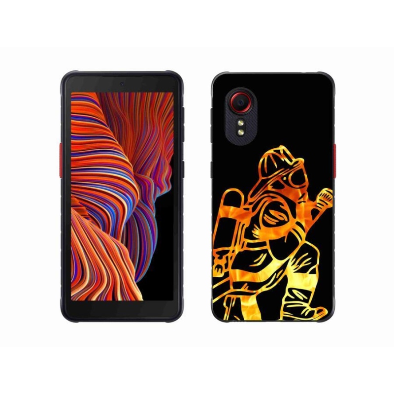 Gélový kryt mmCase na mobil Samsung Galaxy Xcover 5 - hasič 1