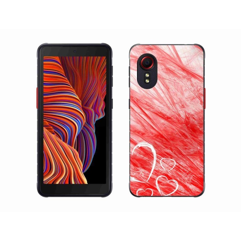 Gélový kryt mmCase na mobil Samsung Galaxy Xcover 5 - heart