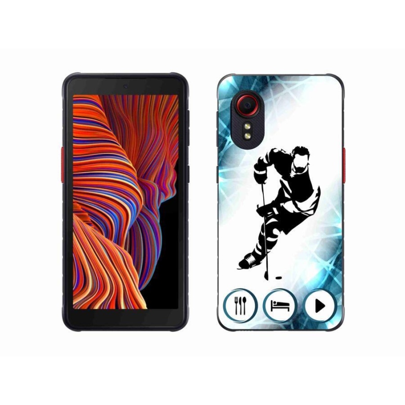 Gélový kryt mmCase na mobil Samsung Galaxy Xcover 5 - hokej 1