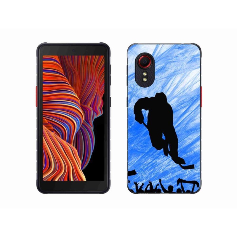 Gélový kryt mmCase na mobil Samsung Galaxy Xcover 5 - hokejový hráč