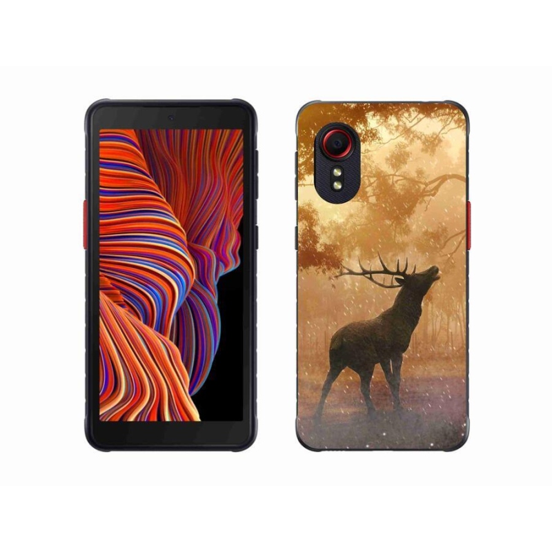 Gélový kryt mmCase na mobil Samsung Galaxy Xcover 5 - jeleň v ruji