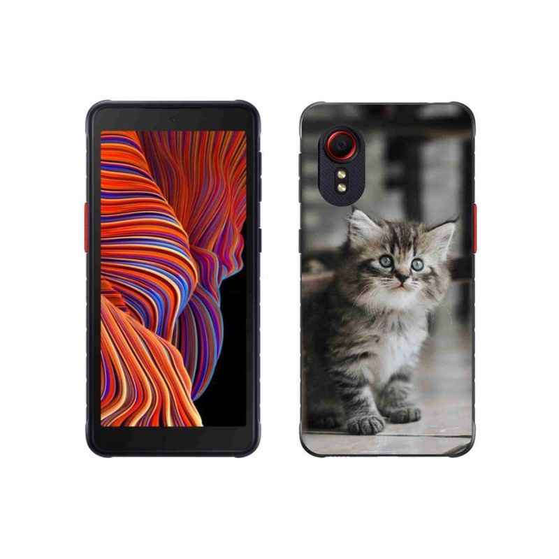 Gélový kryt mmCase na mobil Samsung Galaxy Xcover 5 - mačiatko