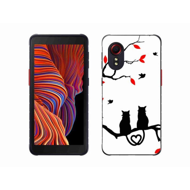 Gélový kryt mmCase na mobil Samsung Galaxy Xcover 5 - mačací láska