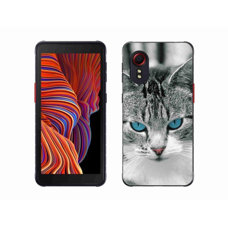 Gélový kryt mmCase na mobil Samsung Galaxy Xcover 5 - mačacie pohľad 1