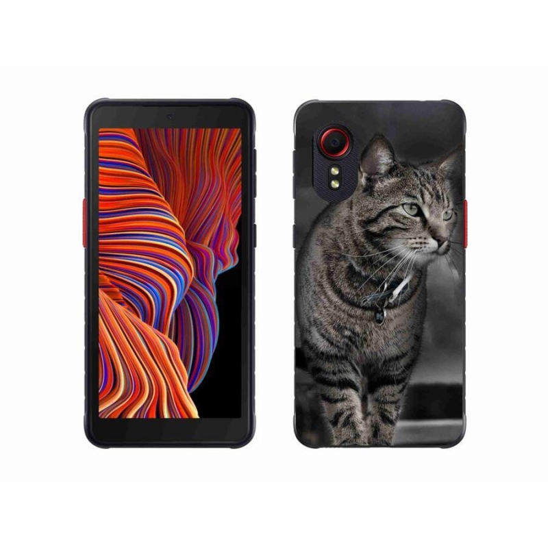 Gélový kryt mmCase na mobil Samsung Galaxy Xcover 5 - mačka