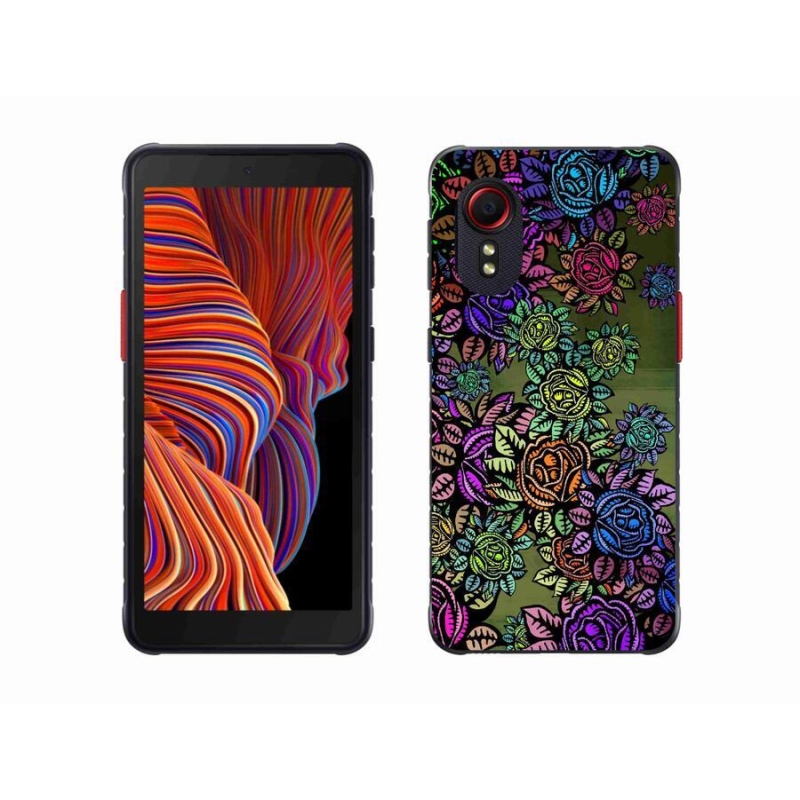 Gélový kryt mmCase na mobil Samsung Galaxy Xcover 5 - kvety 6