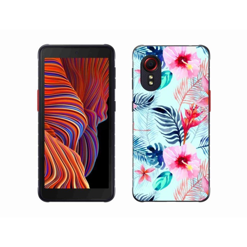 Gélový kryt mmCase na mobil Samsung Galaxy Xcover 5 - kvety