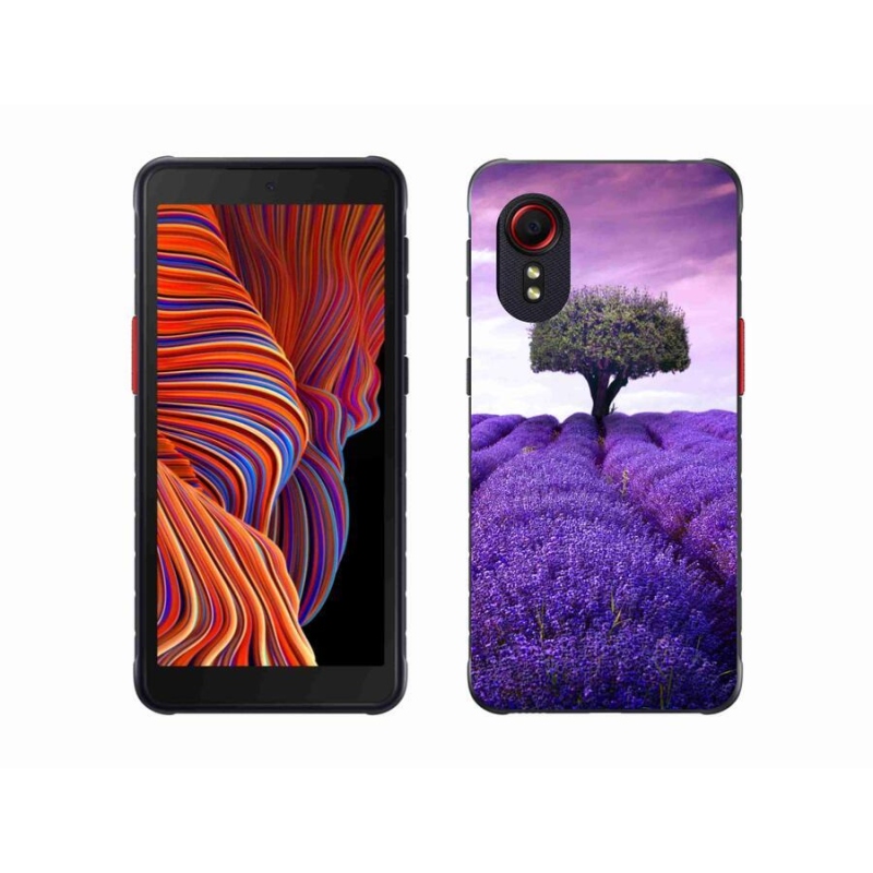 Gélový kryt mmCase na mobil Samsung Galaxy Xcover 5 - levanduľová lúka