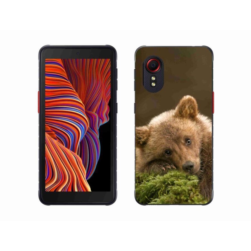 Gélový kryt mmCase na mobil Samsung Galaxy Xcover 5 - medveď