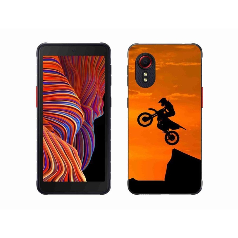 Gélový kryt mmCase na mobil Samsung Galaxy Xcover 5 - motocross