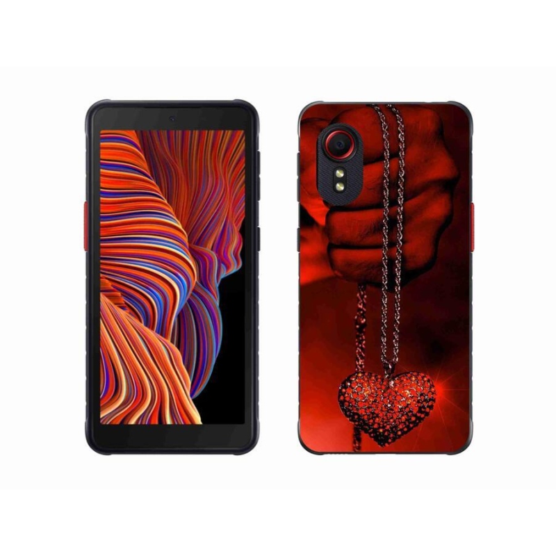 Gélový kryt mmCase na mobil Samsung Galaxy Xcover 5 - náhrdelník