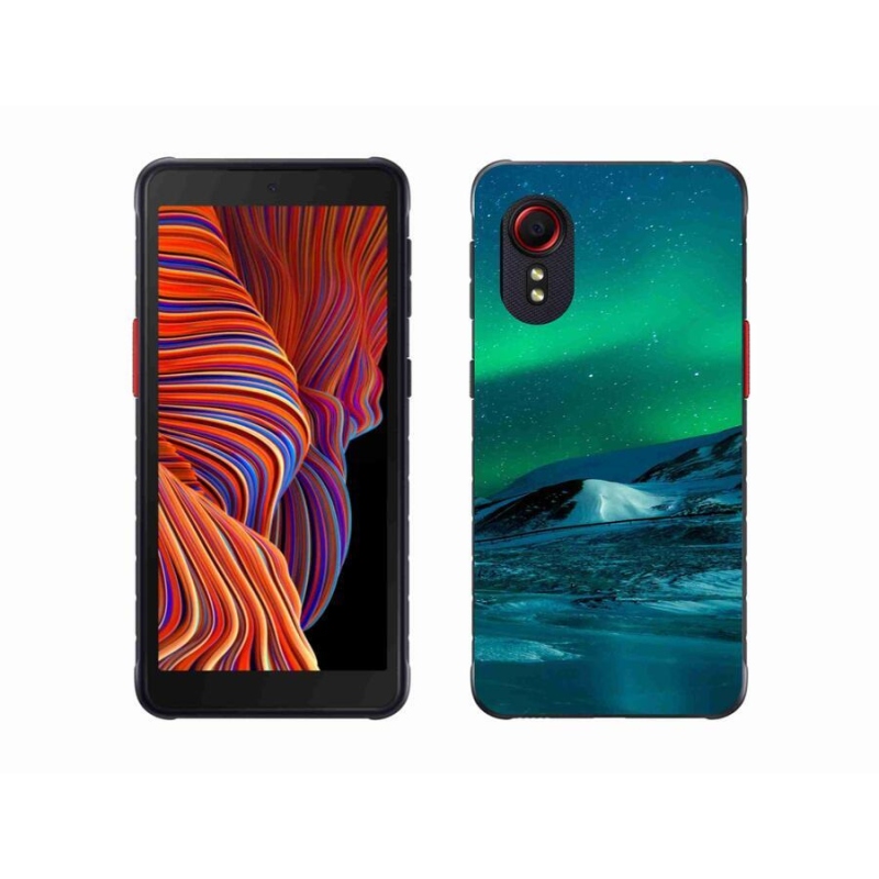 Gélový kryt mmCase na mobil Samsung Galaxy Xcover 5 - polárna žiara