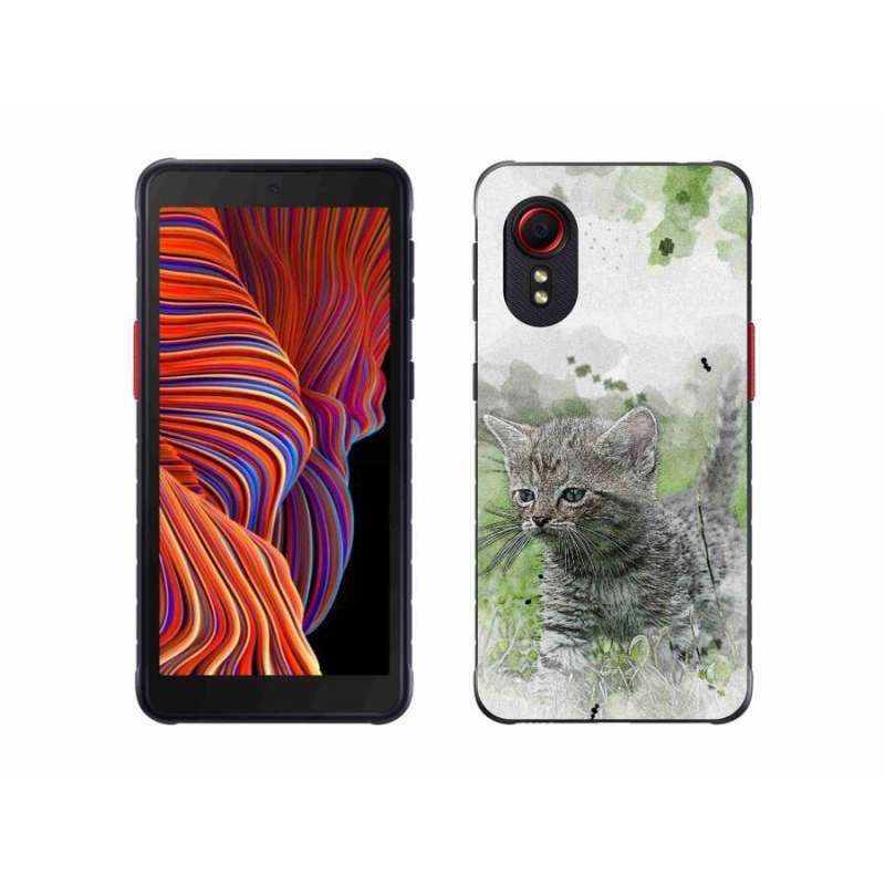 Gélový kryt mmCase na mobil Samsung Galaxy Xcover 5 - roztomilé mačiatko 1