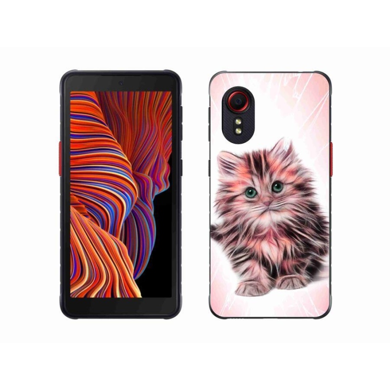 Gélový kryt mmCase na mobil Samsung Galaxy Xcover 5 - roztomilé mačiatko