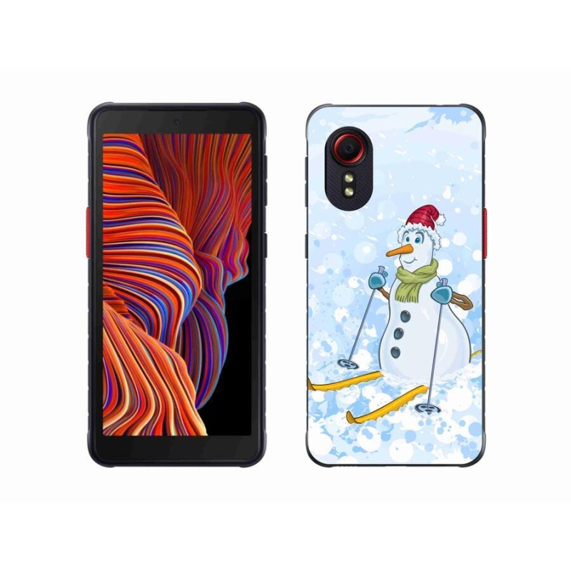 Gélový kryt mmCase na mobil Samsung Galaxy Xcover 5 - snehuliak