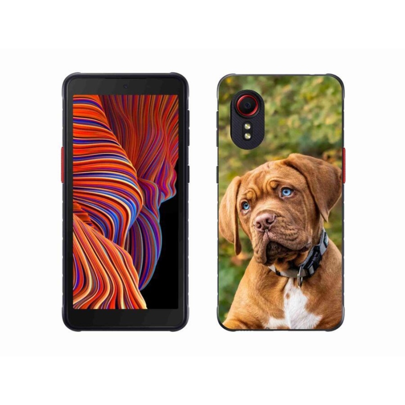 Gélový kryt mmCase na mobil Samsung Galaxy Xcover 5 - šteňa