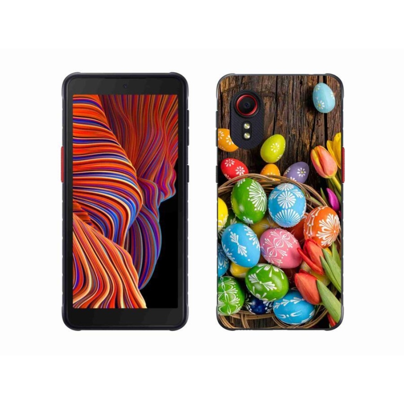 Gélový kryt mmCase na mobil Samsung Galaxy Xcover 5 - veľkonočné vajíčka