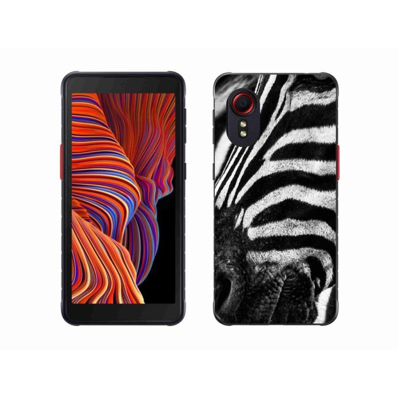 Gélový kryt mmCase na mobil Samsung Galaxy Xcover 5 - zebra