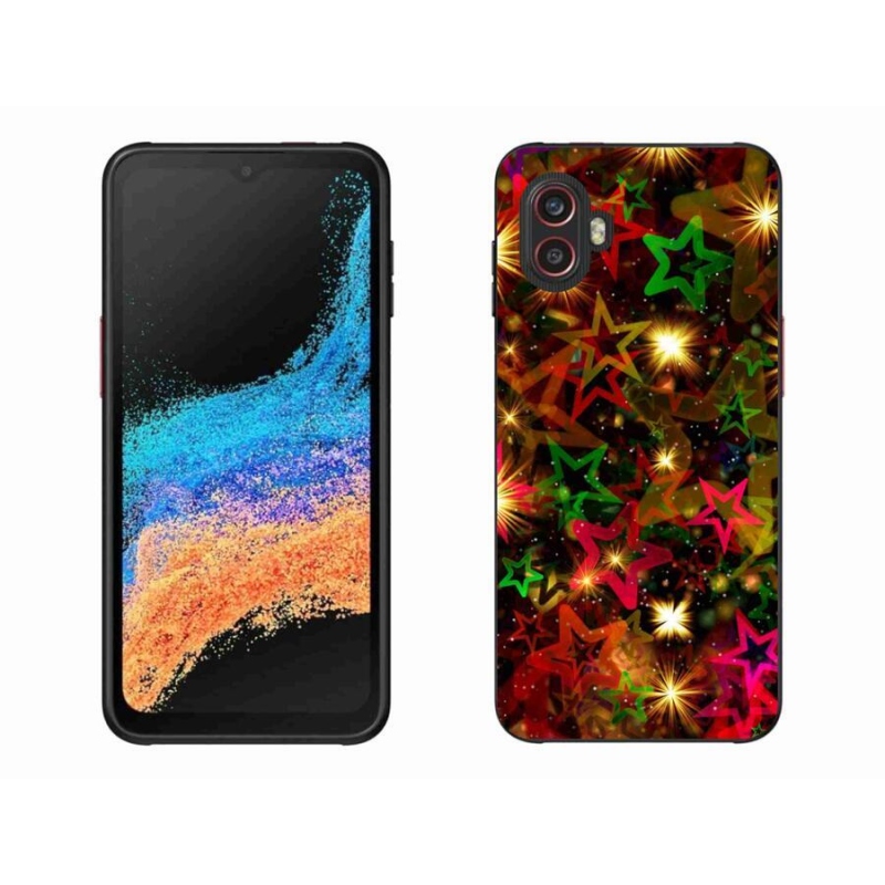 Gélový kryt mmCase na mobil Samsung Galaxy Xcover 6 Pro - farebné hviezdičky